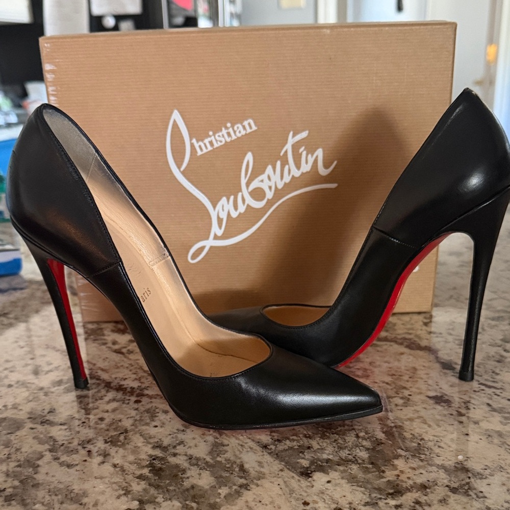 Resoled SO KATE. 120mm Nappa Shiny. Great condition. Sz 38 (runs small)